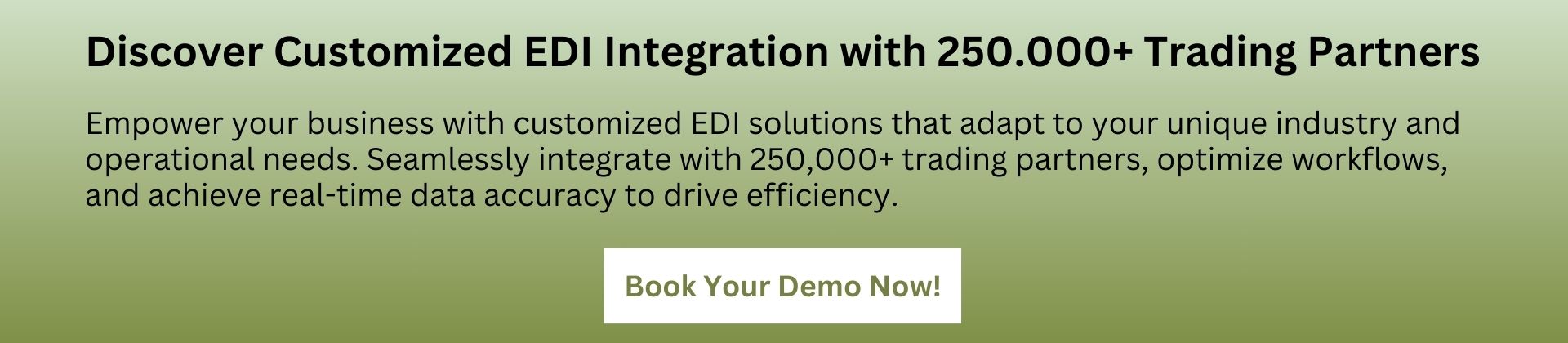 contact us for customized edi solutions