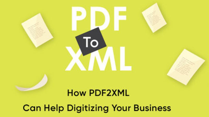 How PDF2XML Can Help Digitizing Your Business1